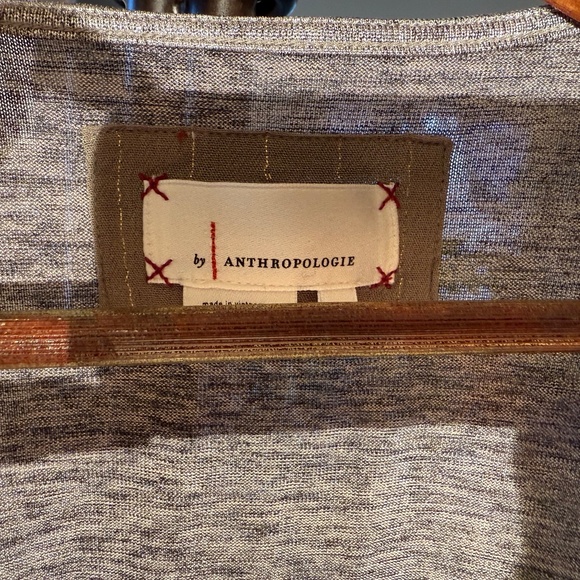 Shimmering silver Anthropologie top - Picture 2 of 3